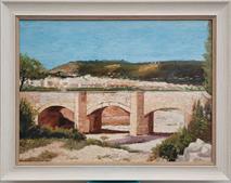 Puente del Lavador. Xabia. Spain. oil on board 40 x 30